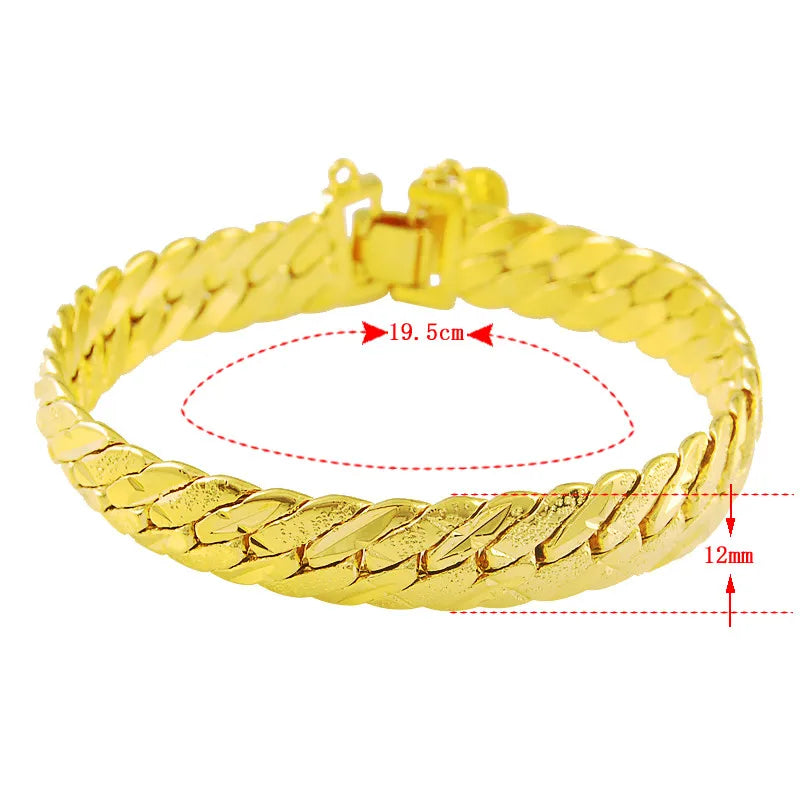 Chunky Gold Link Bracelet