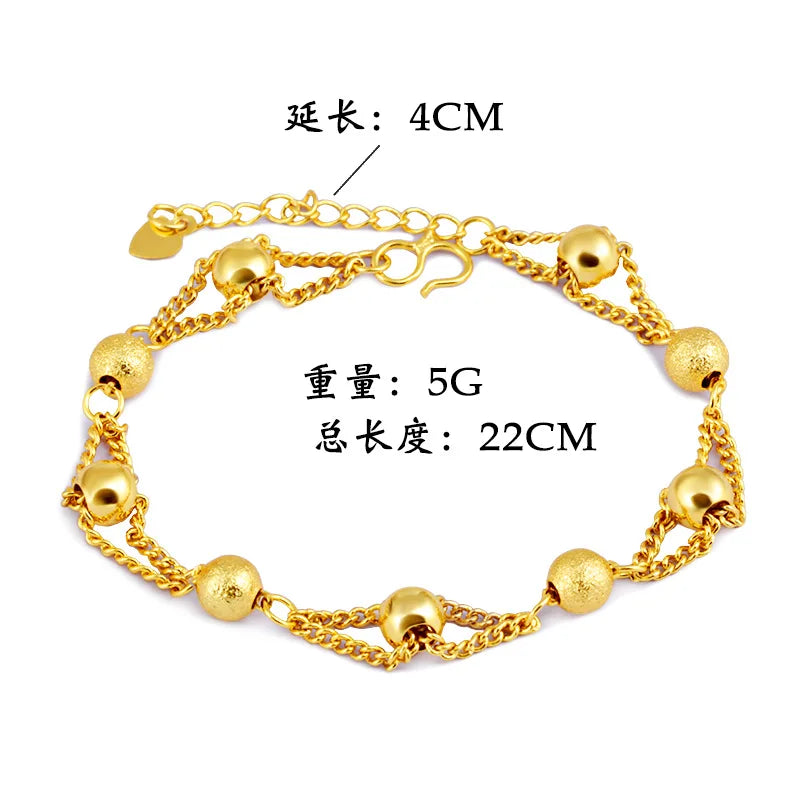 Gold Luxe Ball Chain Bracelet
