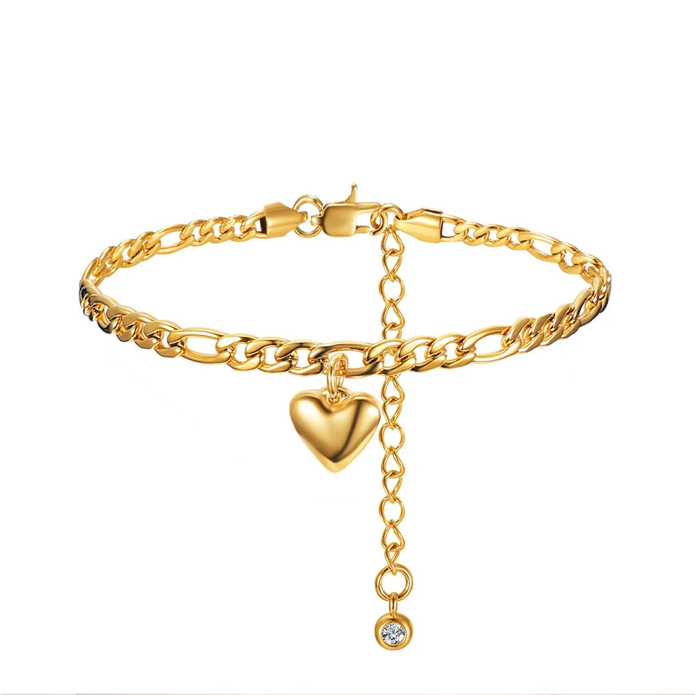 Gold Figaro Link Anklet