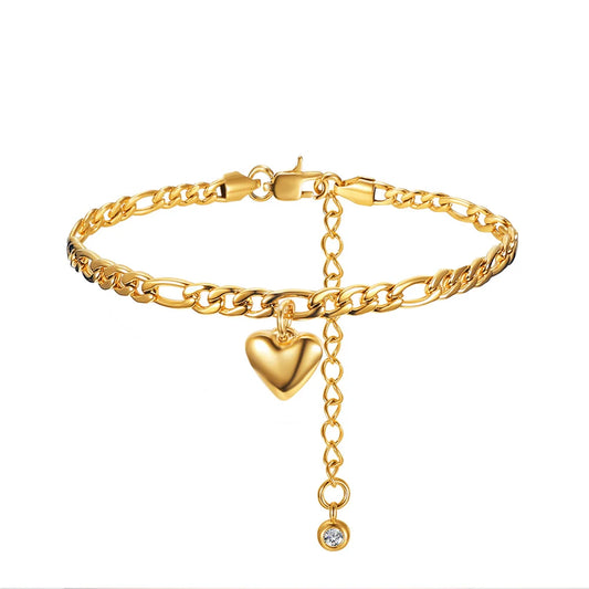 Gold Figaro Link Anklet