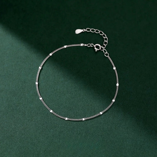 925 Silver Layered Anklet