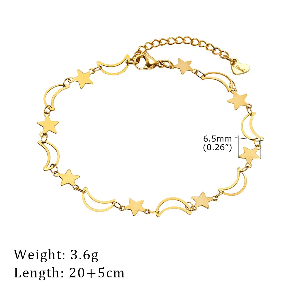 Gold Figaro Chain Anklet