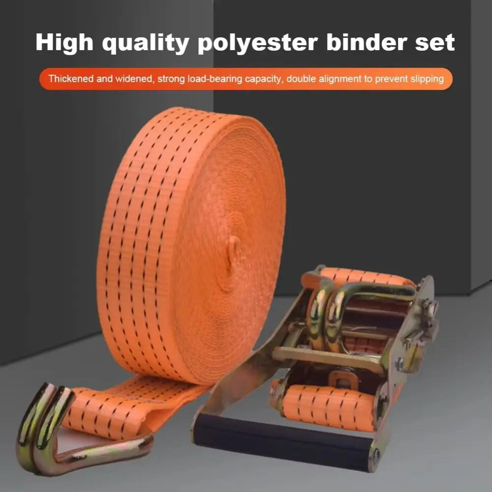 40mm Tie-down Straps Binding Strapping 3/6/8/10/15 Meter Thickened Cargo Truck Strapping Rope J Hooks Ratchet Straps Heavy Duty