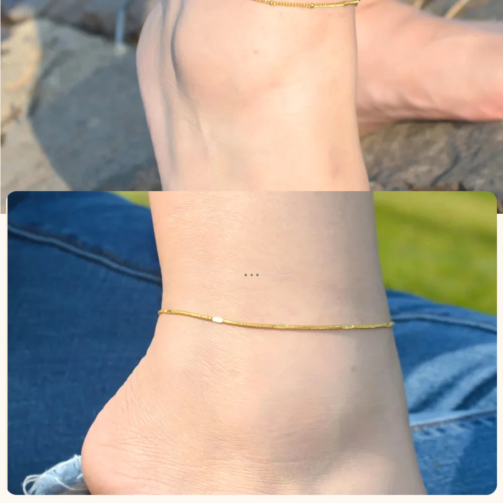 Gold Figaro Chain Anklet