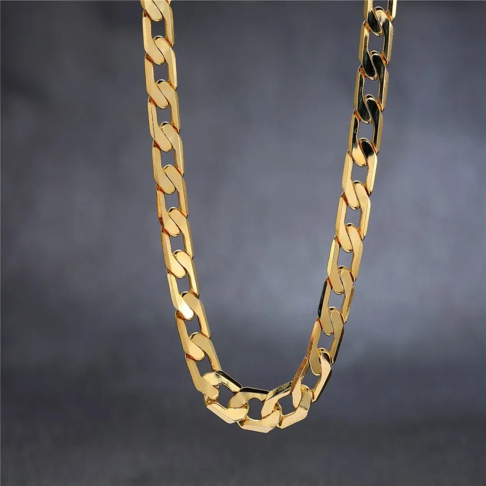 Classic Sideways Chain Necklace