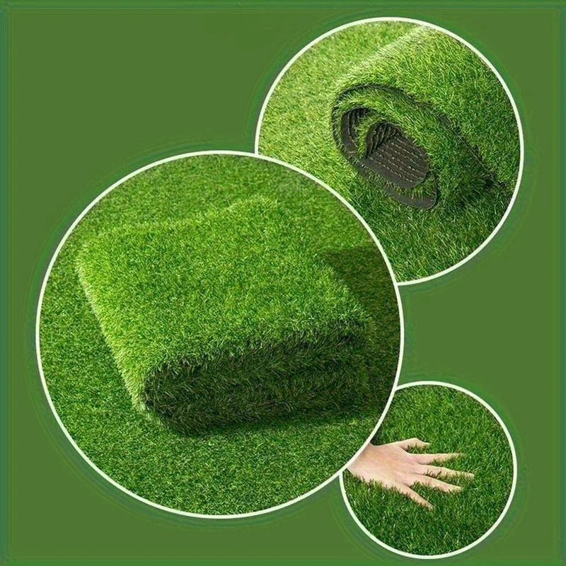 Green Artificial Fake Synthetic Grass Rug Garden Landscape Lawn Carpet Mat Turf