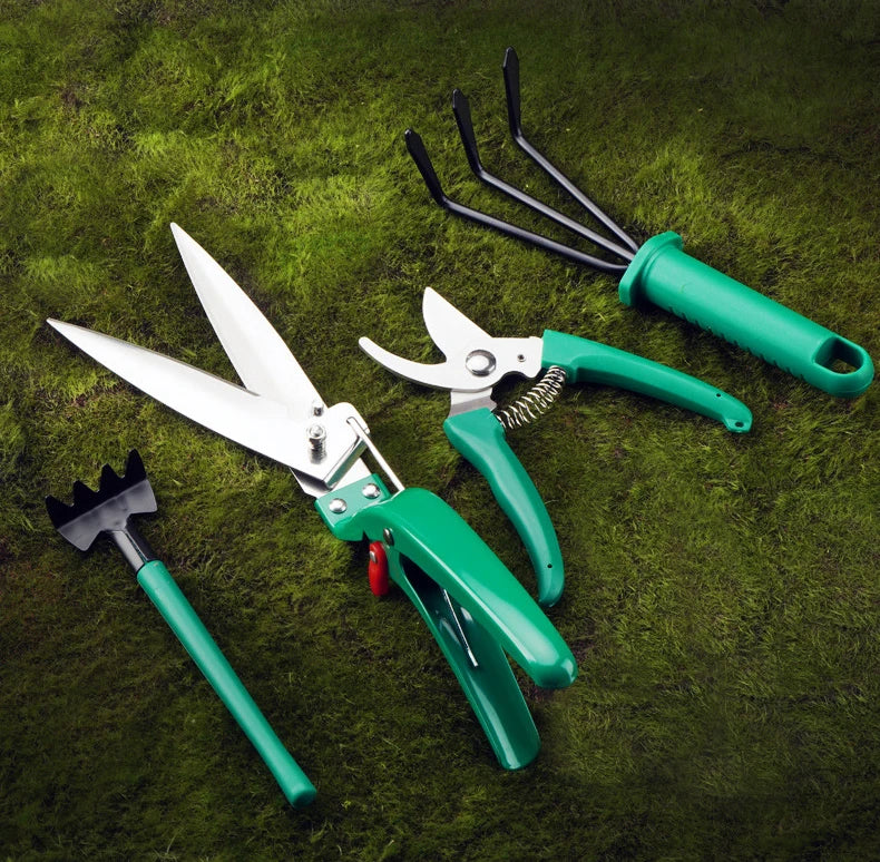 2025Gardener's Rake Shovel Set Household Potted Flower Pruning Tools for Growing Vegetables and Flowers for Gardening