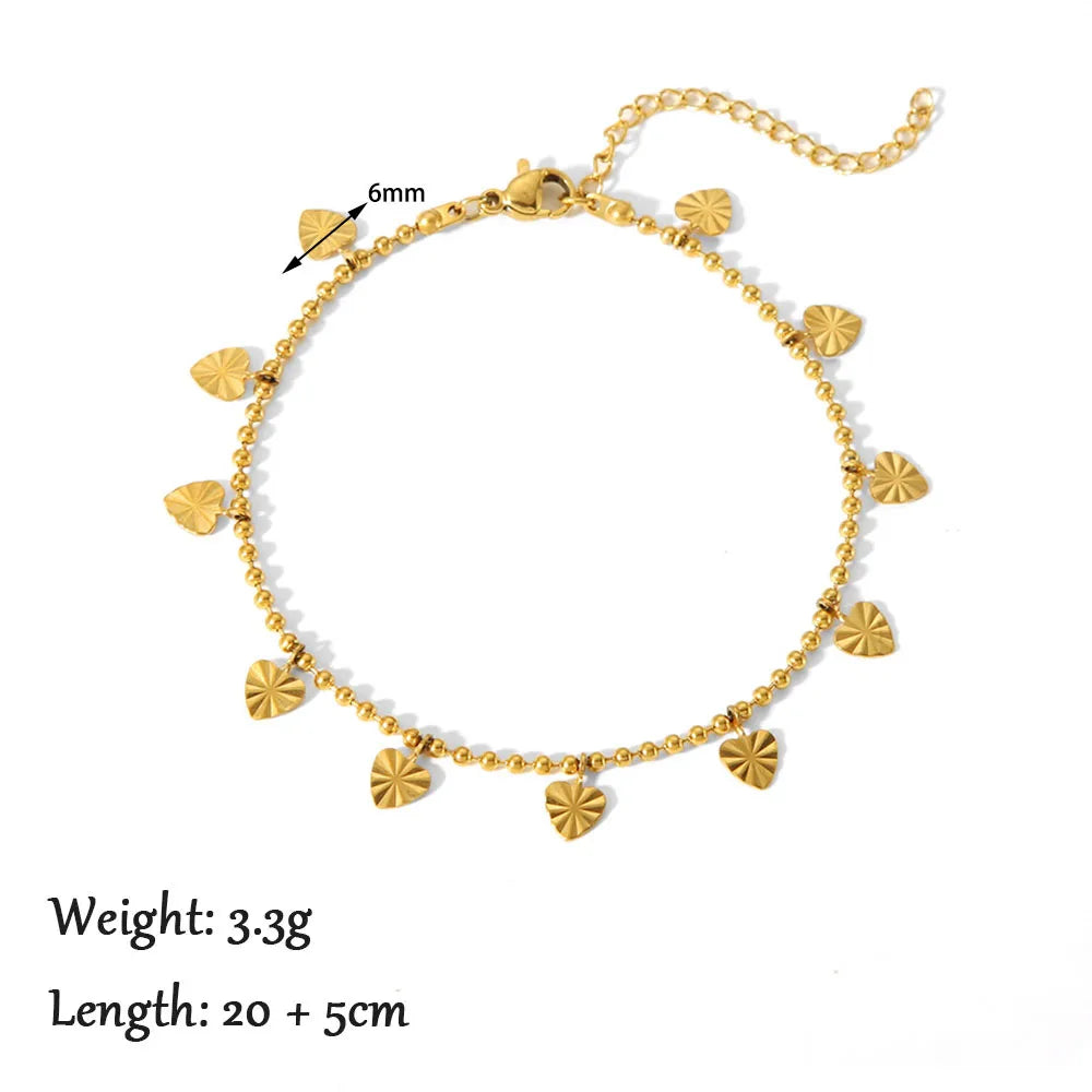 Gold Figaro Chain Anklet