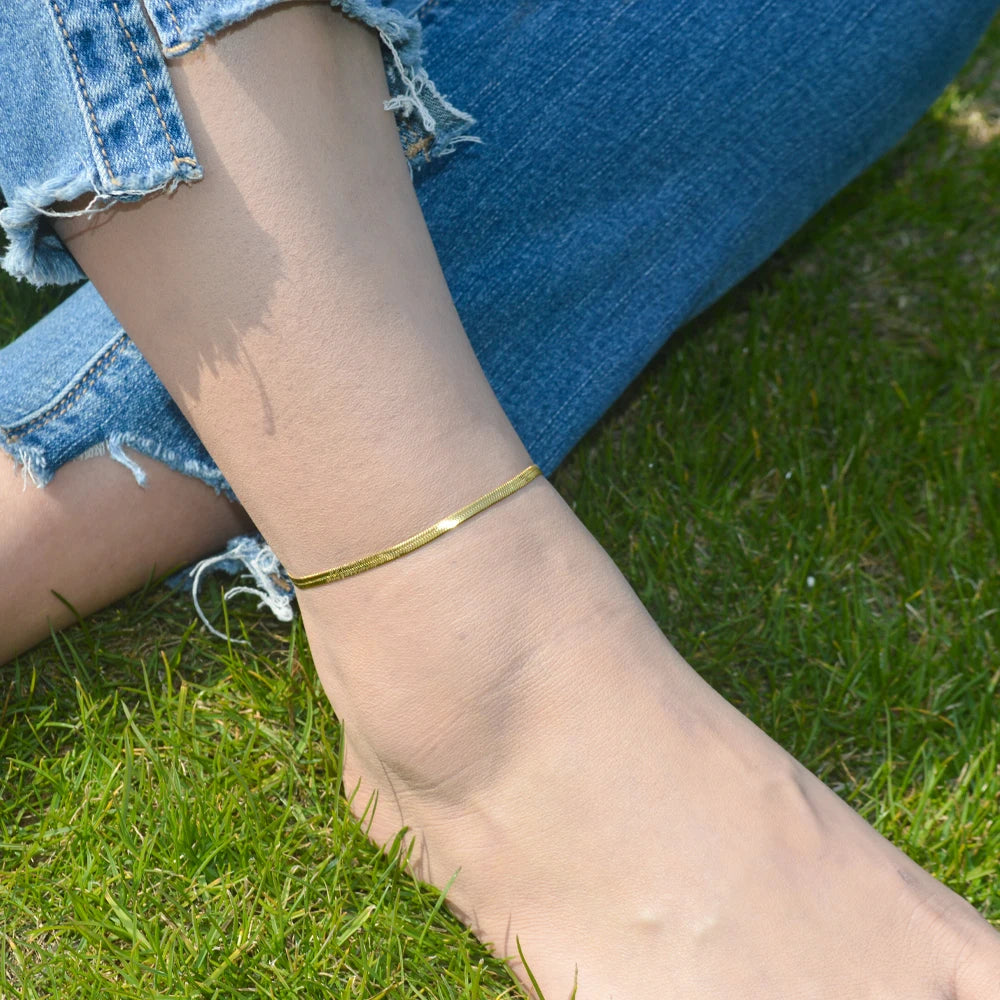 Gold Figaro Chain Anklet