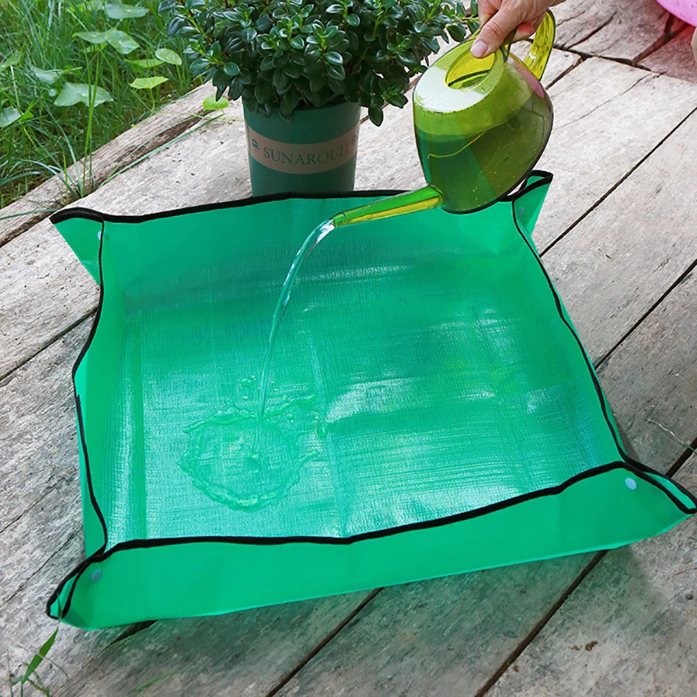 Gardening Mat Hygienic Waterproof Convenient Storage Garden Care Mat Easy to Handle Dirt-Free Transplanting Mat