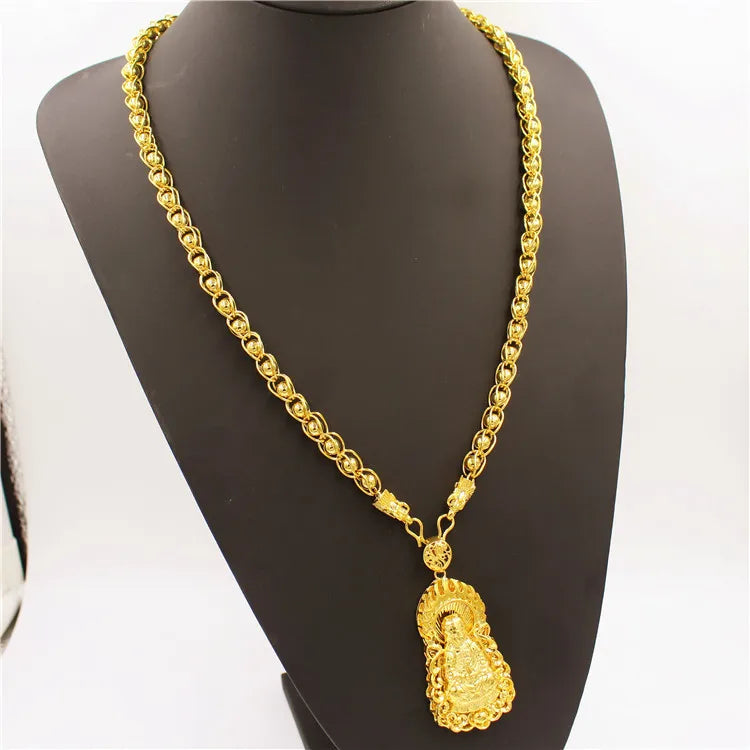 24K Gold Premium Pendant Necklace