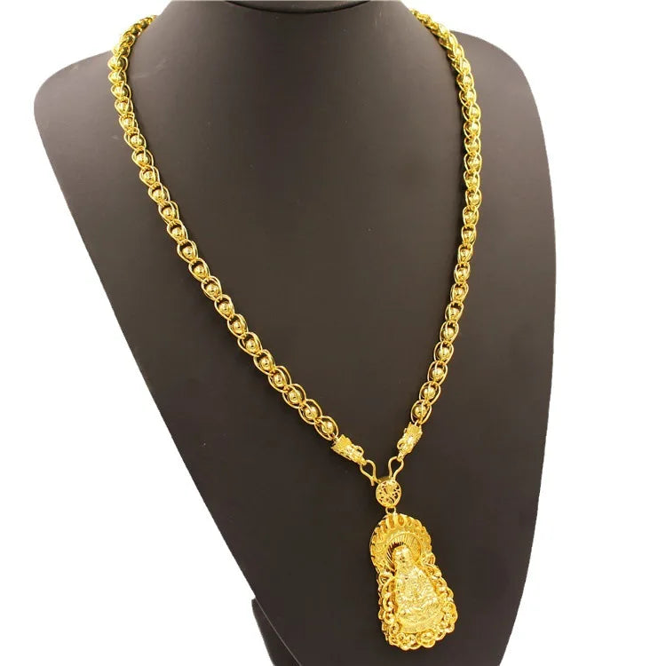 24K Gold Premium Pendant Necklace