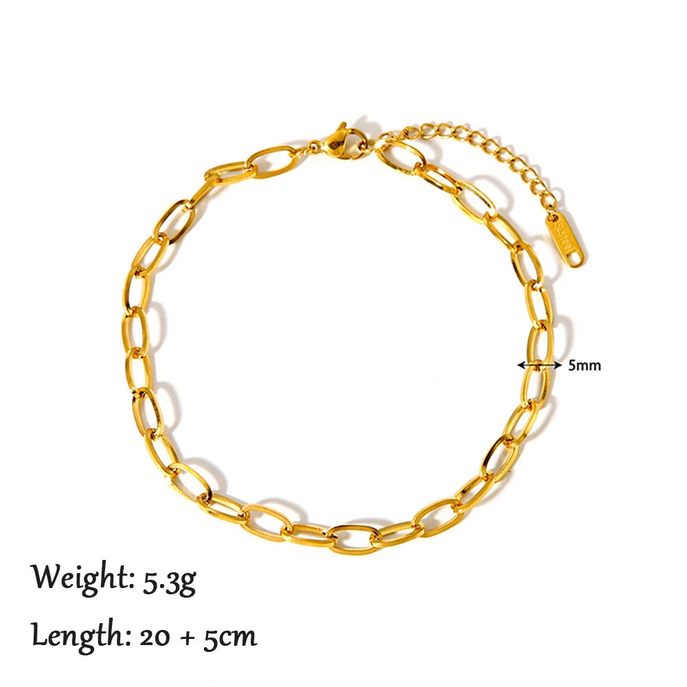 Gold Figaro Chain Anklet