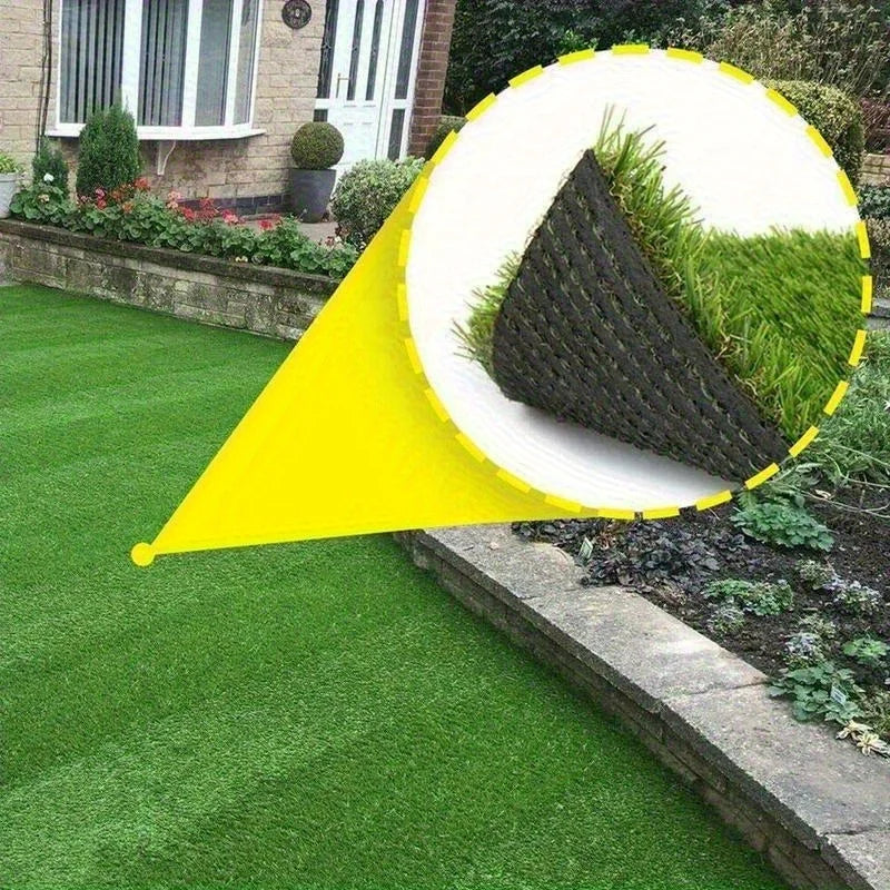 Green Artificial Fake Synthetic Grass Rug Garden Landscape Lawn Carpet Mat Turf