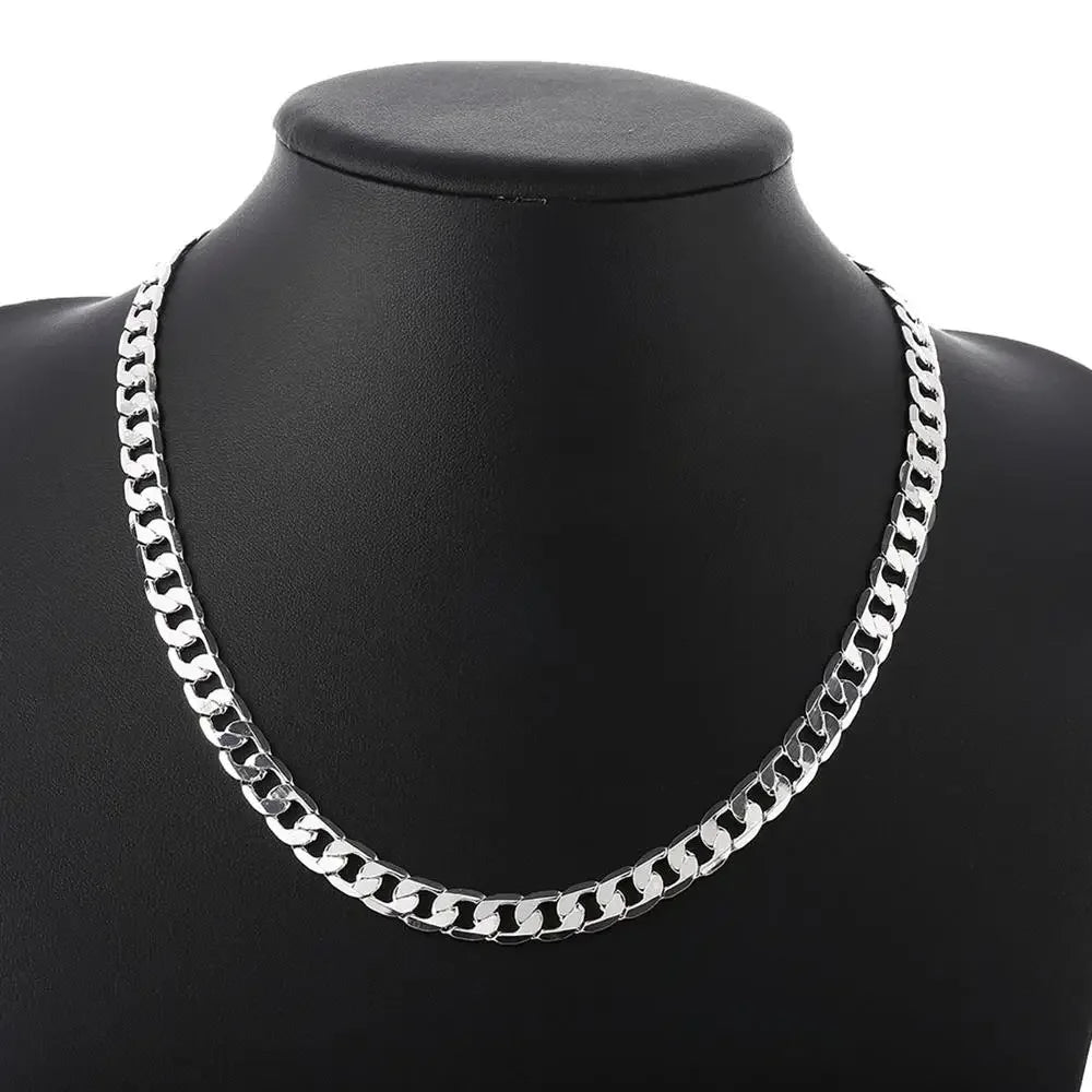 Classic Sideways Chain Necklace
