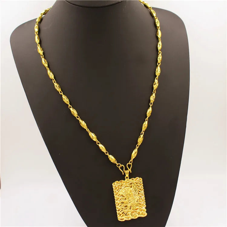 24K Gold Premium Pendant Necklace