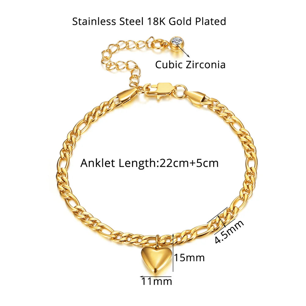 Gold Figaro Link Anklet