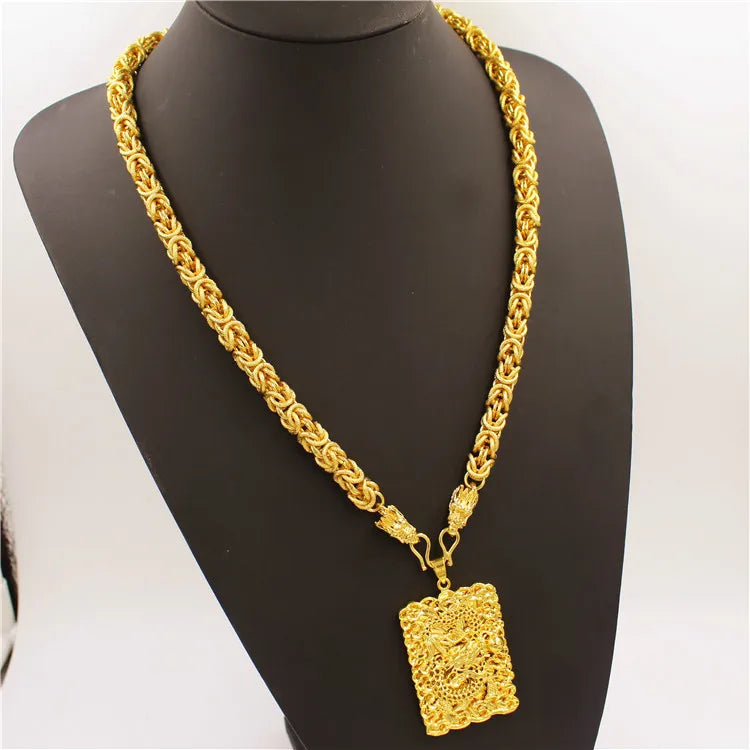 24K Gold Premium Pendant Necklace