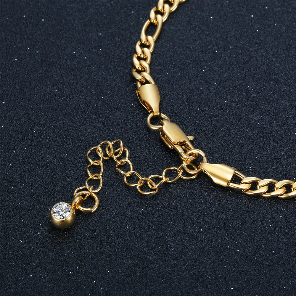 Gold Figaro Link Anklet