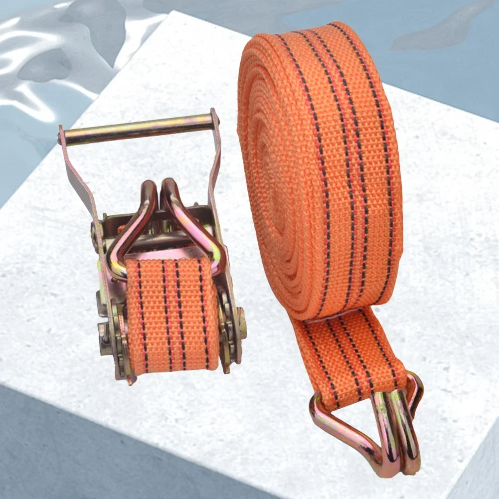 3/6/8/10M Ratchet Straps Tighten Belt Strap Rope Claw Lorry Lashing Handy Straps Load Winch Towing Rope Strapping Belt Tensioner