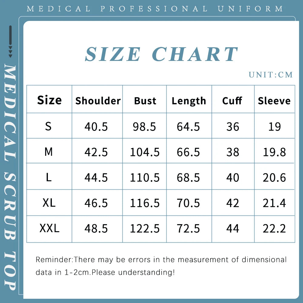 High Quality Medical Clothing for Women Men Pockets Quick Drying Solid Color Work Shirt Doctor Nurse Blouse Wholesale Scrubs Top
