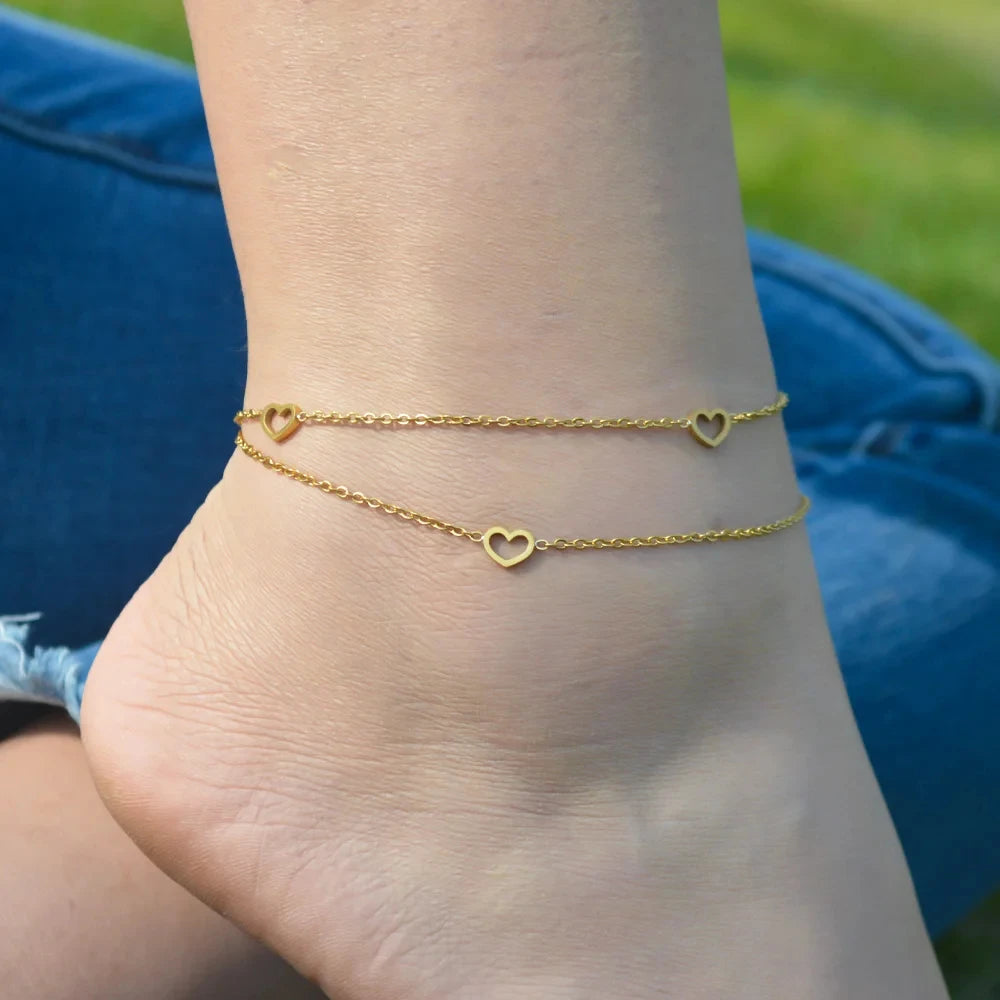 Gold Figaro Chain Anklet