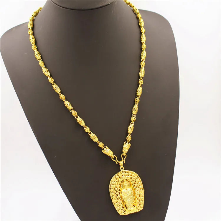 24K Gold Premium Pendant Necklace