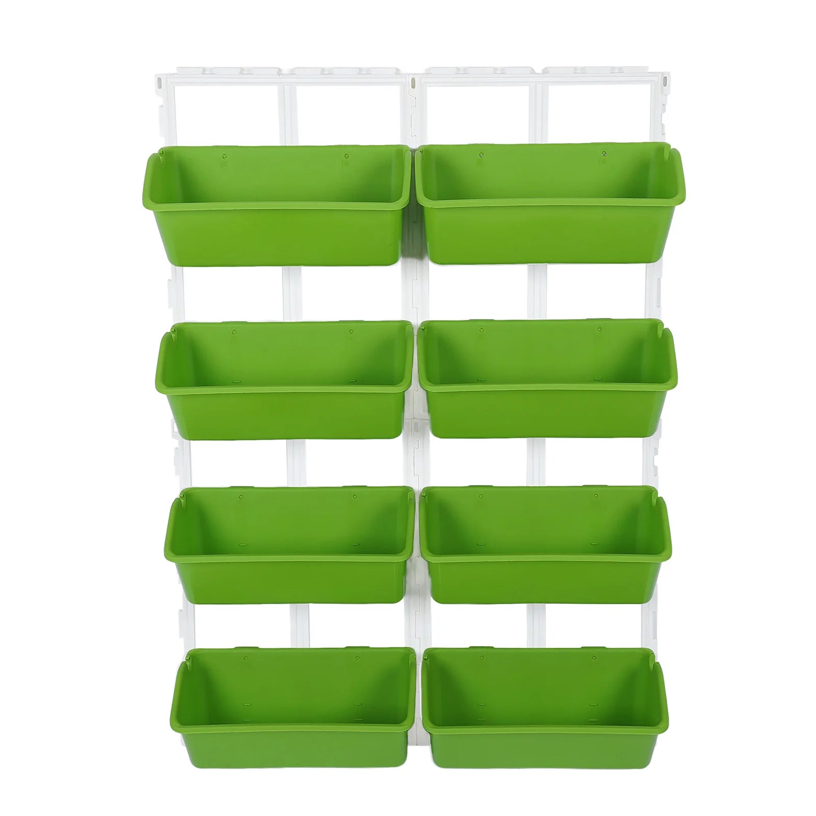 Vertical Garden Bed Vertical Wall Planter PP ABS Wall Mounted Hanging Raised Flower Beds for Balcony Patio Fence Porch Gardening