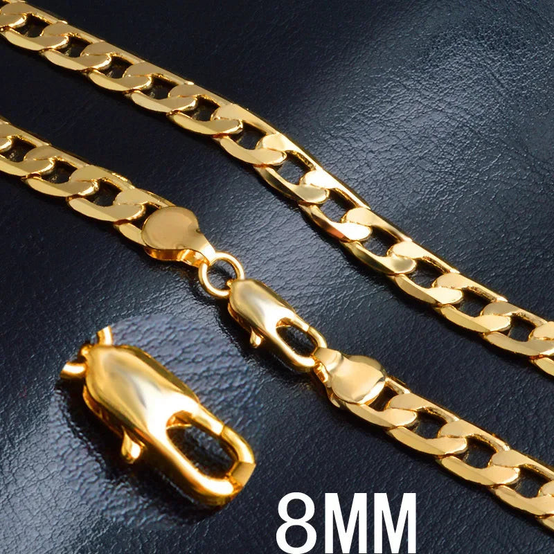 Classic Sideways Chain Necklace