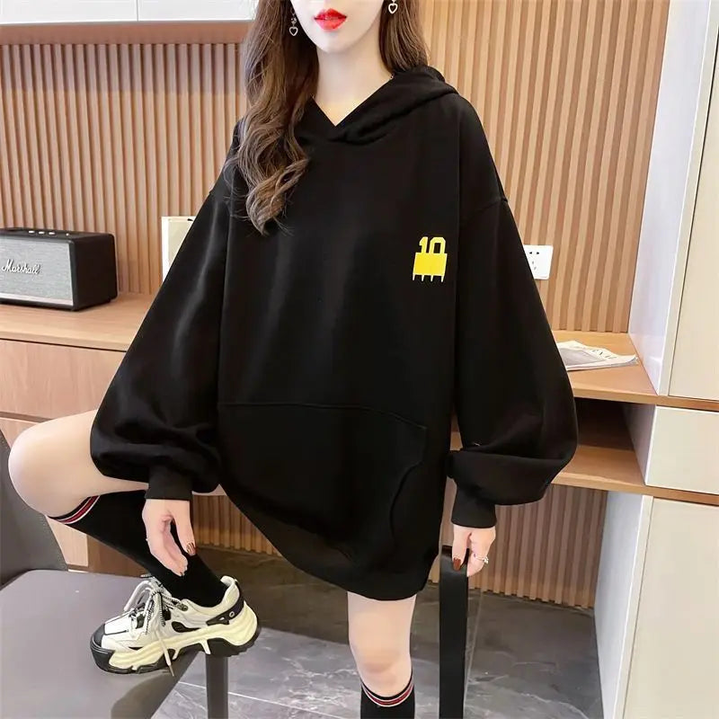 Woman Hooded Tops Fleece Casual 90s Vintage Korean Streetwear Y2k Coat Sport On Promotion Graphic Hoodies Sweatshirt For Women