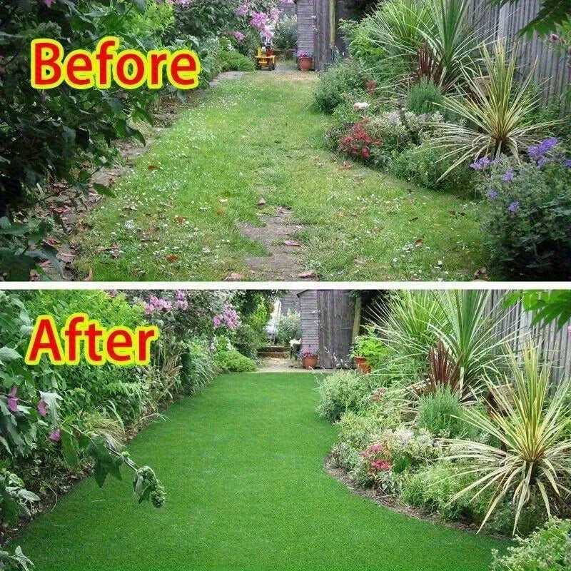 Green Artificial Fake Synthetic Grass Rug Garden Landscape Lawn Carpet Mat Turf