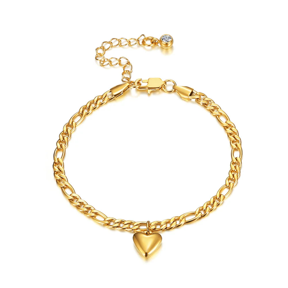 Gold Figaro Link Anklet