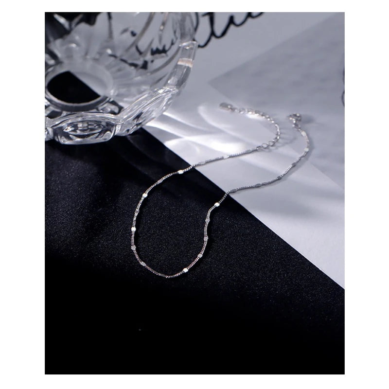 925 Silver Layered Anklet