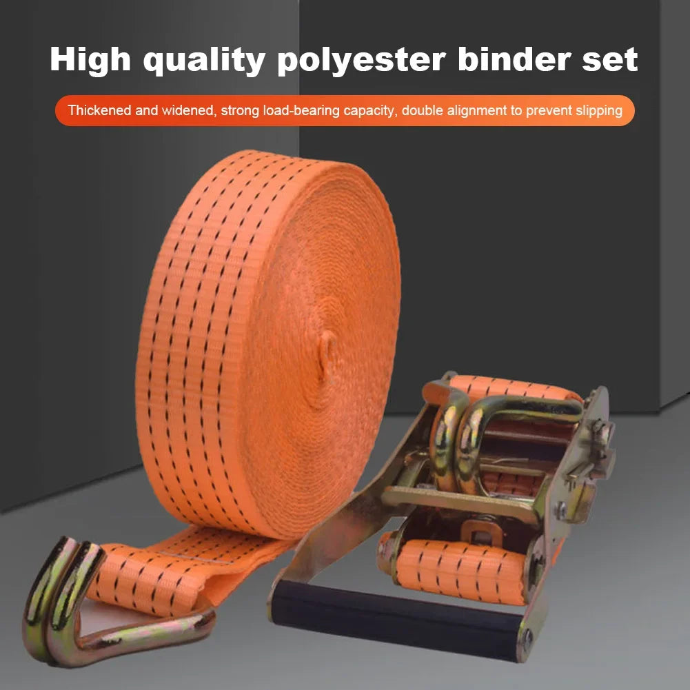 3/6/8/10M Ratchet Straps Tighten Belt Strap Rope Claw Lorry Lashing Handy Straps Load Winch Towing Rope Strapping Belt Tensioner