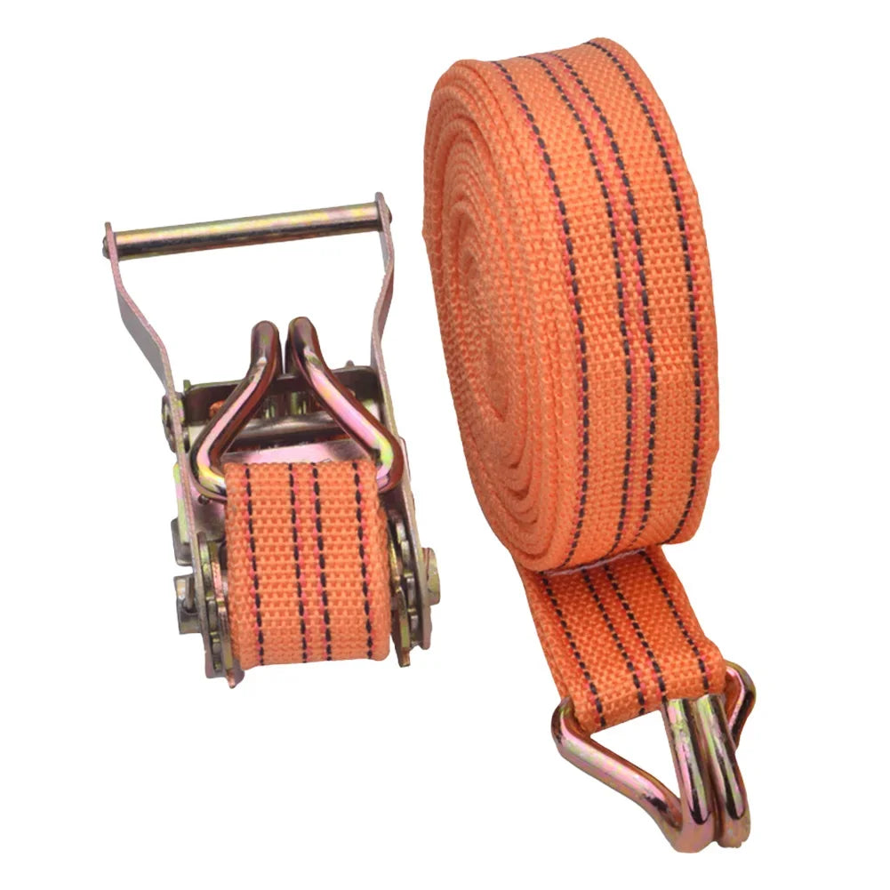 3/6/8/10M Ratchet Straps Tighten Belt Strap Rope Claw Lorry Lashing Handy Straps Load Winch Towing Rope Strapping Belt Tensioner