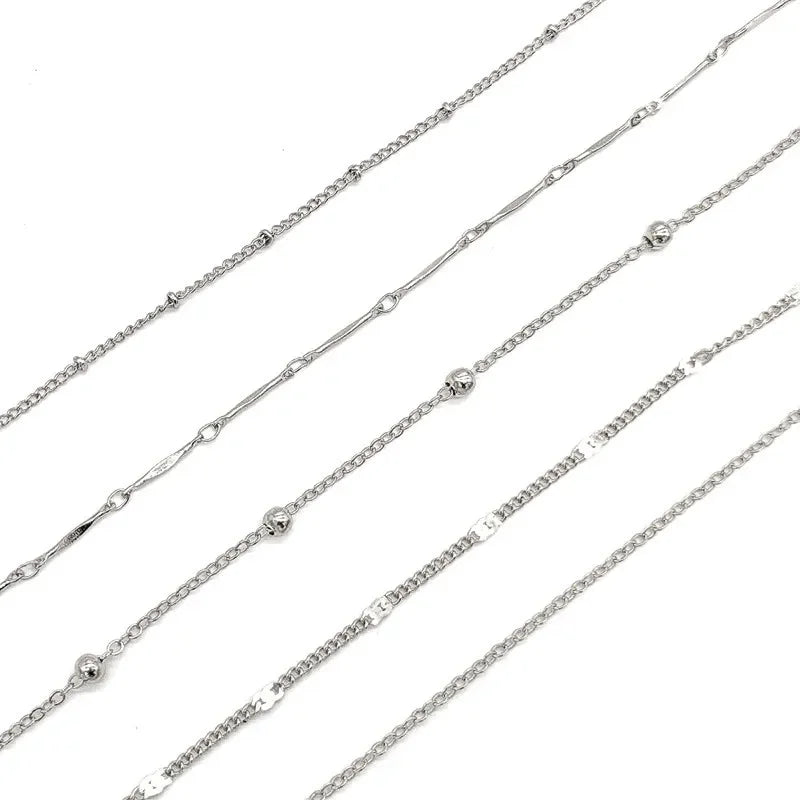 Layered Leaf & Cuban Chain Anklet