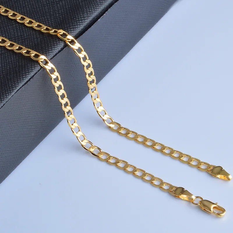 Classic Sideways Chain Necklace