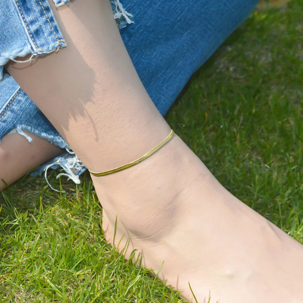 Gold Figaro Chain Anklet