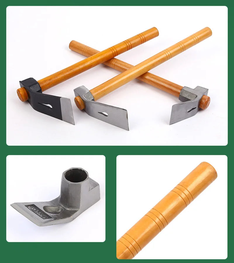 Garden Hoe Agricultural Gardening Hand Hoe Outdoor Vegetable Planting Steel Hoes Multifunctional Digging Soil Weeding Hoes
