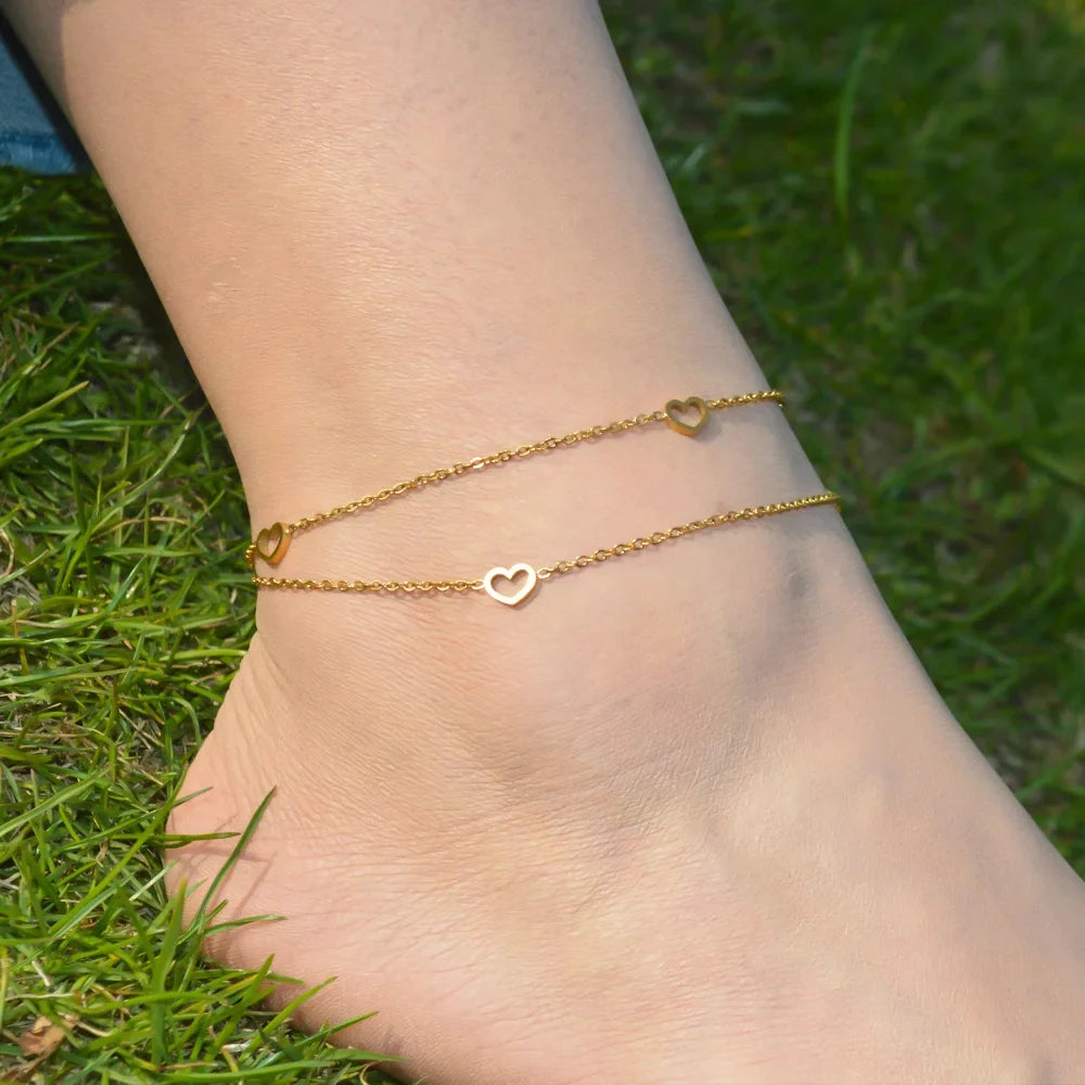 Gold Figaro Chain Anklet