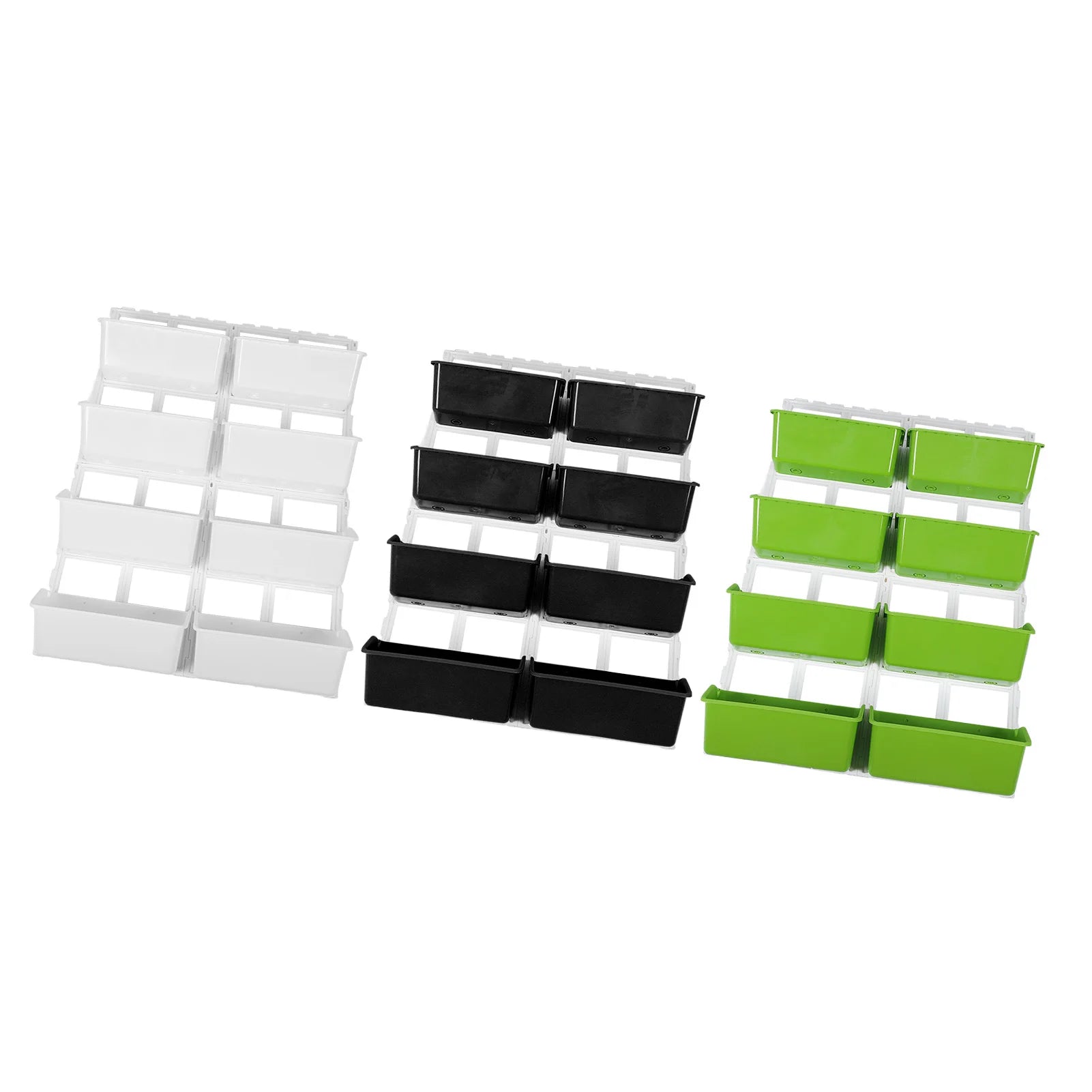 Vertical Garden Bed Vertical Wall Planter PP ABS Wall Mounted Hanging Raised Flower Beds for Balcony Patio Fence Porch Gardening