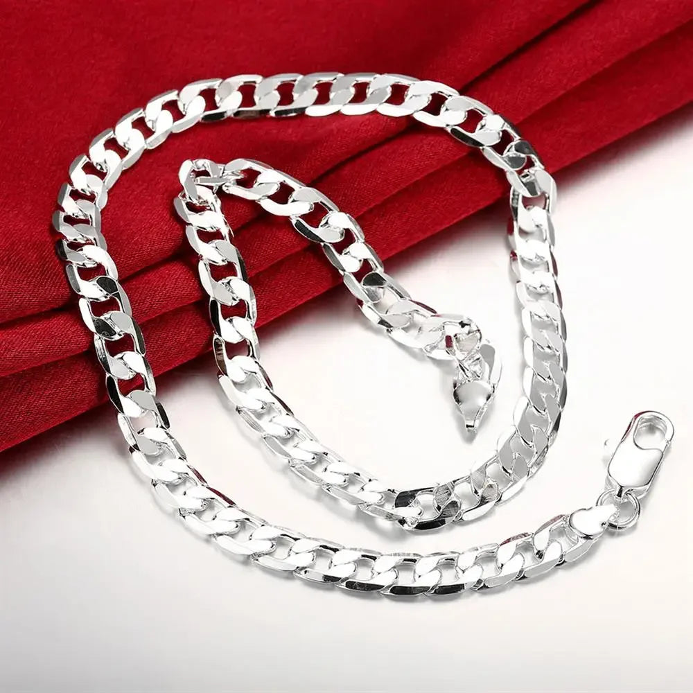Classic Sideways Chain Necklace