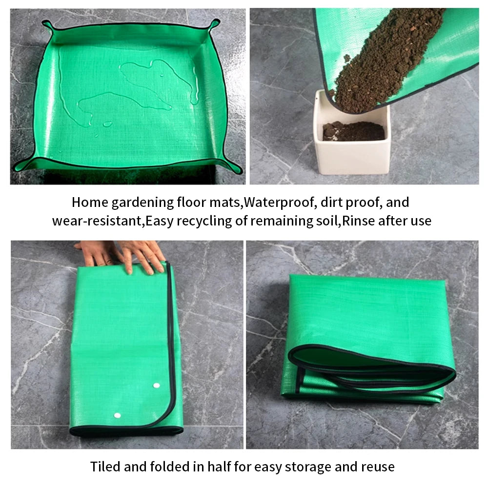 Gardening Mat Hygienic Waterproof Convenient Storage Garden Care Mat Easy to Handle Dirt-Free Transplanting Mat