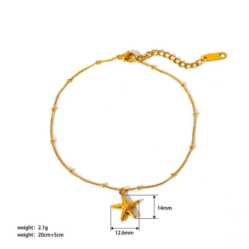 Gold Figaro Chain Anklet