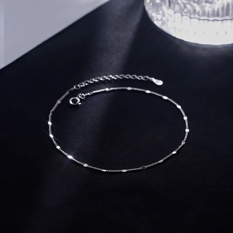 925 Silver Layered Anklet