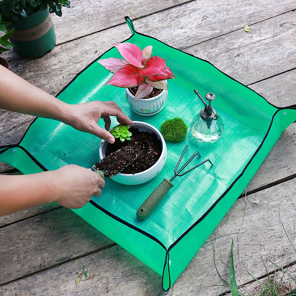 Gardening Mat Hygienic Waterproof Convenient Storage Garden Care Mat Easy to Handle Dirt-Free Transplanting Mat