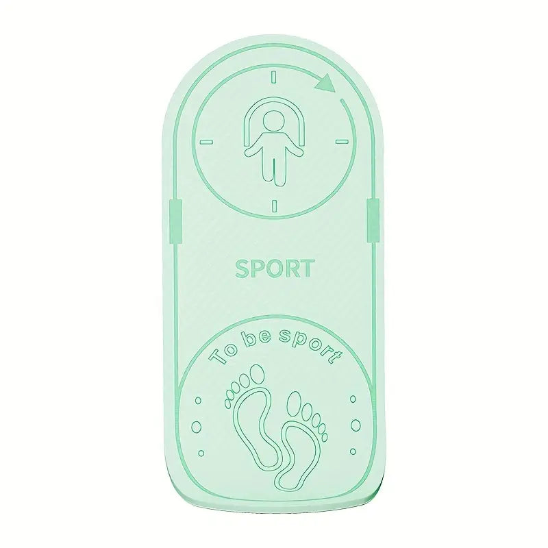 1pc Indoor Thicken Non-slip Fitness Mat - Shock Absorption Mute Skipping Pad
