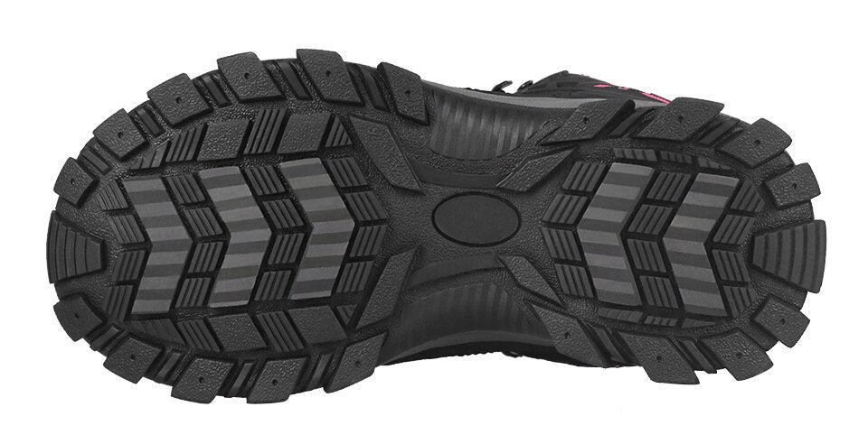 Women Winter Hiking Boots Waterproof Platform Ankle Sports Shoes PU Snow Rubber Sneakers Warm Short Plush Reflective New-4